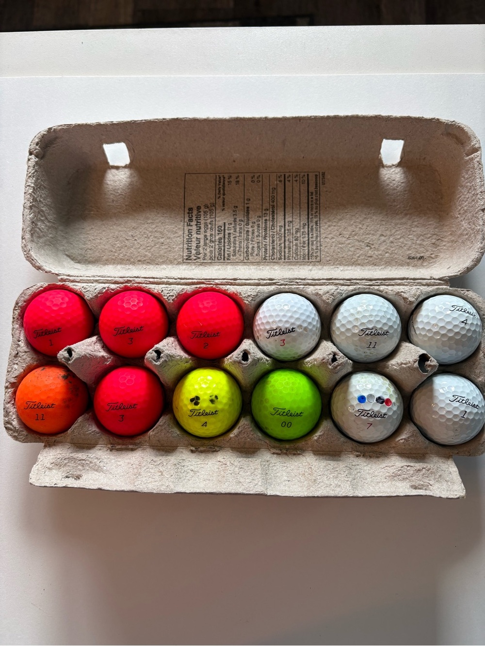 Gently Used TITLEIST Golf  Balls.   6️⃣